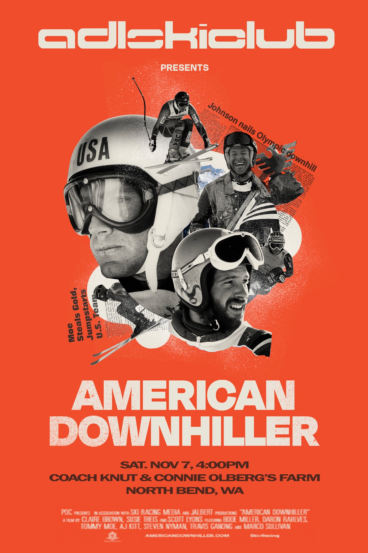 American Downhiller Movie Night Poster