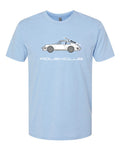 Classic Porsche Tee — Baby Blue