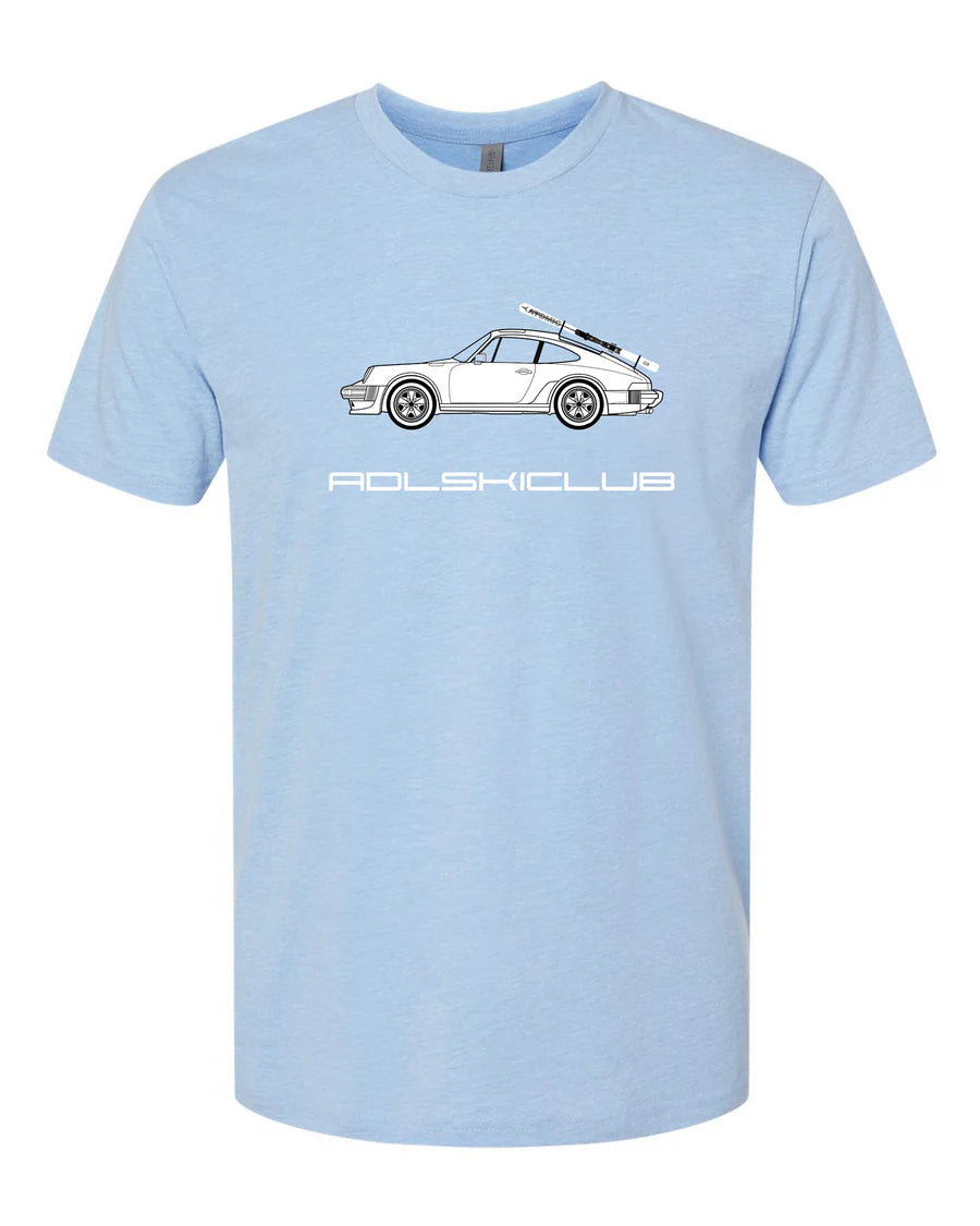 Classic Porsche Tee — Baby Blue