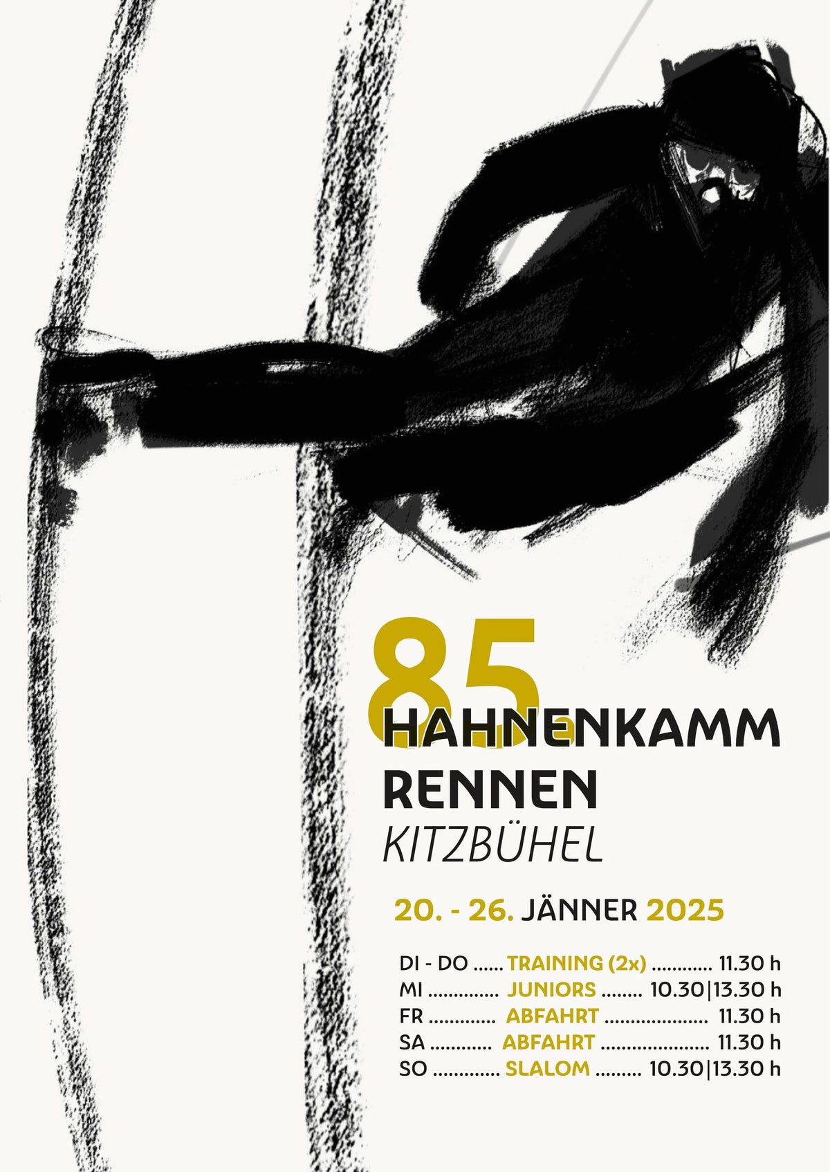 85. Hahnenkammrennen Kitzbühel Poster (2025)