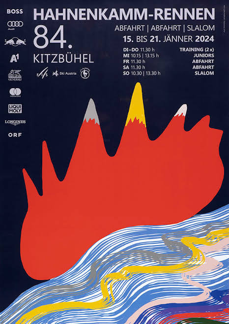 84. Hahnenkammrennen Kitzbühel Poster (2024)