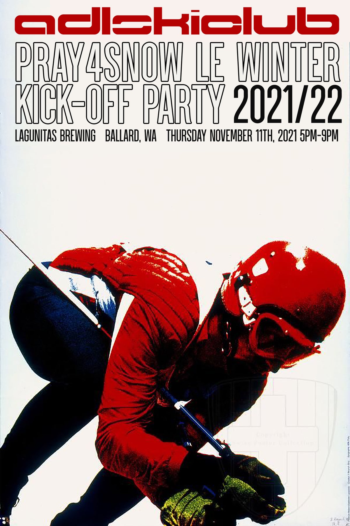 Pray4Snow Winter Kick-Off Party Poster (2021)